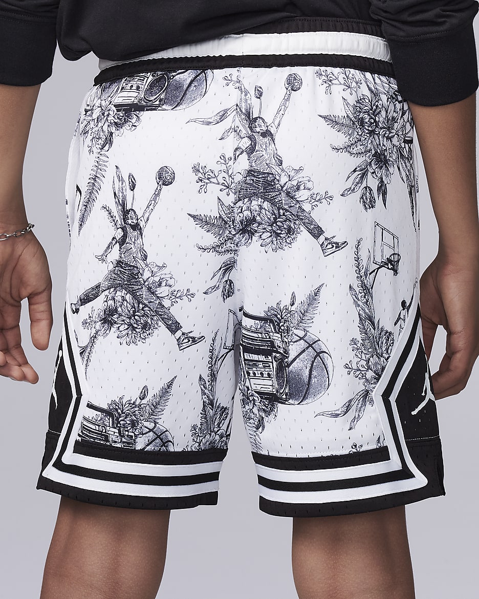 Shorts deportivos Diamond estampados MJ para ninos talla grande Jordan Dri FIT